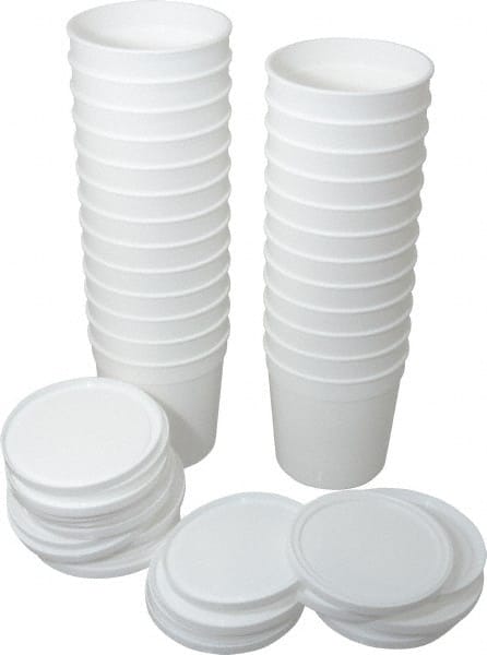 Dynalon Labware - 16 oz Disposable Container - PPCO, White, 3-5/8" High x 2-3/4" Diam, 3/4" Cap - Exact Tooling