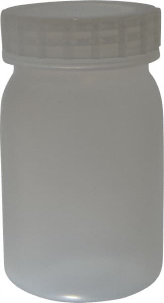 Bel-Art - 16 oz Wide-Mouth Bottle - Polypropylene, Translucent, 5.3" High x 3.2" Diam, 3/4" Cap - Exact Tooling