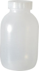 Bel-Art - 64 oz Wide-Mouth Bottle - Polypropylene, Translucent, 8.4" High x 4.9" Diam, 3/4" Cap - Exact Tooling