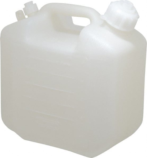 Bel-Art - 1-1/4 Gal Carboy - Polyethylene, White, 5-1/2" High x 9.6" Diam, 3/4" Cap - Exact Tooling