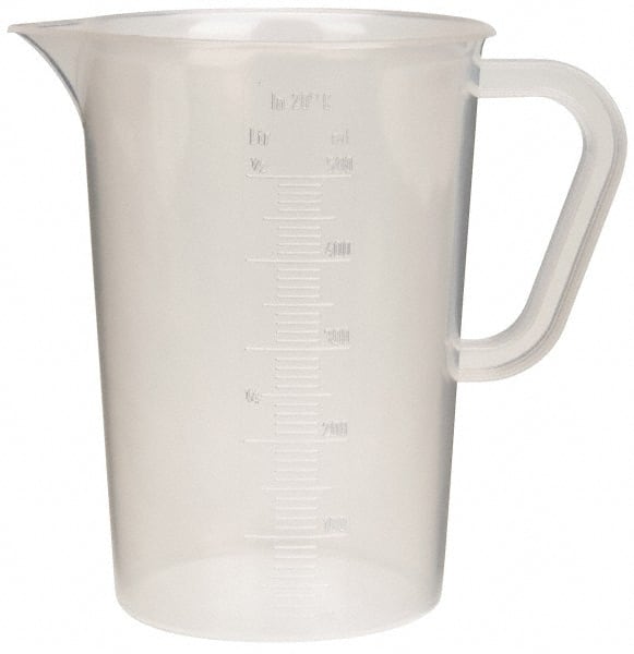 Bel-Art - 500 ml Polypropylene Graduated Pitcher - 10 ml Graduation, x 5-1/4" High - Exact Tooling
