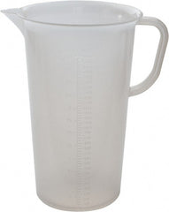 Bel-Art - 3,000 ml Polypropylene Graduated Pitcher - 100 ml Graduation, x 10-1/2" High - Exact Tooling