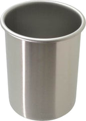 VOLLRATH - Round, Chrome Stainless Steel Food Storage Container - 5.8" High x 4.1" Wide - Exact Tooling