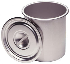 VOLLRATH - Round, Chrome Stainless Steel Food Storage Container - 10.9" High x 9" Wide - Exact Tooling