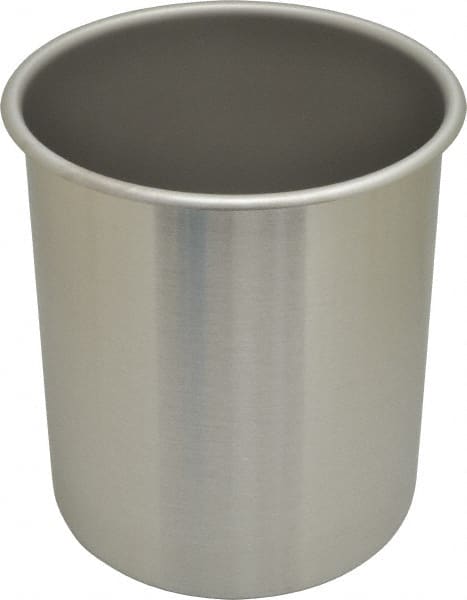 VOLLRATH - Round, Chrome Stainless Steel Food Storage Container - 8.6" High x 7.3" Wide - Exact Tooling