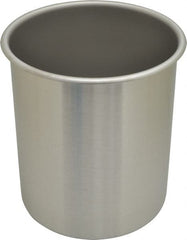 VOLLRATH - Round, Chrome Stainless Steel Food Storage Container - 8.6" High x 7.3" Wide - Exact Tooling