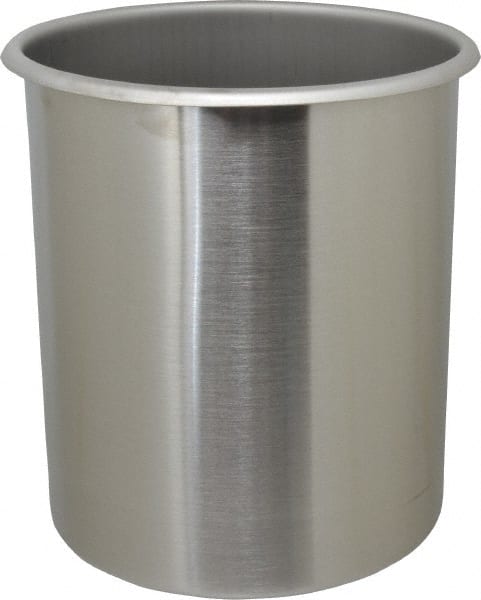 VOLLRATH - Round, Chrome Stainless Steel Food Storage Container - 9.8" High x 8" Wide - Exact Tooling