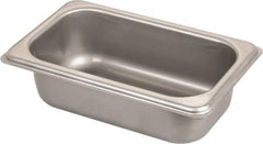 VOLLRATH - Rectangular, Chrome Stainless Steel Food Pan - 2" High x 4.3" Wide x 6.9" Long - Exact Tooling
