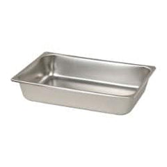 VOLLRATH - Rectangular, Chrome Stainless Steel Food Pan - 2-1/2" High x 6.4" Wide x 10.4" Long - Exact Tooling