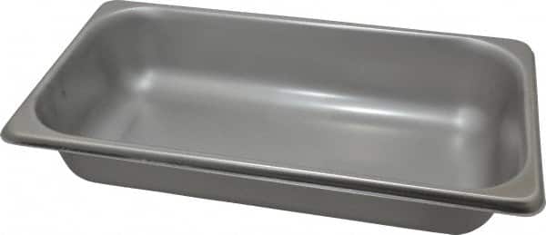VOLLRATH - Rectangular, Chrome Stainless Steel Food Pan - 2-1/2" High x 6.9" Wide x 12.8" Long - Exact Tooling