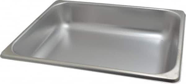 VOLLRATH - Rectangular, Chrome Stainless Steel Food Pan - 2-1/2" High x 10.4" Wide x 12.8" Long - Exact Tooling