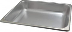VOLLRATH - Rectangular, Chrome Stainless Steel Food Pan - 2-1/2" High x 10.4" Wide x 12.8" Long - Exact Tooling
