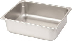 VOLLRATH - Rectangular, Chrome Stainless Steel Food Pan - 4" High x 10.4" Wide x 12.8" Long - Exact Tooling