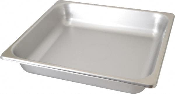 VOLLRATH - Rectangular, Chrome Stainless Steel Food Pan - 2-1/2" High x 12.8" Wide x 13.9" Long - Exact Tooling