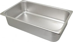 VOLLRATH - Rectangular, Chrome Stainless Steel Food Pan - 4" High x 9.8" Wide x 16.4" Long - Exact Tooling