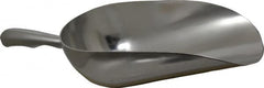 VOLLRATH - 40 oz Silver Cast Aluminum Round Bottom Scoop - 4.8" Wide Bowl, 3.6" Handle Length, 12.8" OAL - Exact Tooling