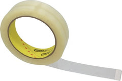 3M - 1" x 72 Yd Clear Acrylic Adhesive Packaging Tape - Vinyl Backing, 2.3 mil Thick, 28 Lb Tensile Strength, Series 600 - Exact Tooling