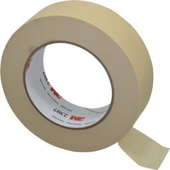 3M - 1-1/2" Wide x 60 Yd Long Tan Paper Masking Tape - Series 2307, 5.2 mil Thick, 23 In/Lb Tensile Strength - Exact Tooling