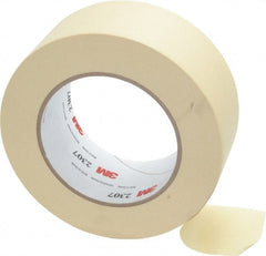 3M - 2" Wide x 60 Yd Long Tan Paper Masking Tape - Series 2307, 5.2 mil Thick, 23 In/Lb Tensile Strength - Exact Tooling