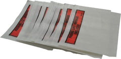 3M - 1,000 Piece, 5-1/2" Long x 7" Wide, Envelope - Packing List/Invoice Enclosed, Orange Top Border - Exact Tooling