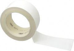3M - White Solid Color Vinyl Tape - 2" Wide x 108' Long x 5.2 mil Thick, General Traffic - Exact Tooling