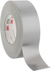 3M - 2" x 55m Silver Duct Tape - 9 mil, Rubber Adhesive, Polyethylene Film Backing, 25 Lb/ln Tensile Strength, 200°F Max, Series 3939 - Exact Tooling