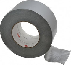 3M - 3" x 55m Silver Duct Tape - 9 mil, Rubber Adhesive, Polyethylene Film Backing, 25 Lb/ln Tensile Strength, 200°F Max, Series 3939 - Exact Tooling