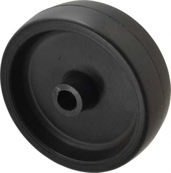 Fairbanks - 6 Inch Diameter x 2 Inch Wide, Polyolefin Caster Wheel - 650 Lb. Capacity, 2-3/16 Inch Hub Length, 3/4 Inch Axle Diameter, Plain Bearing - Exact Tooling
