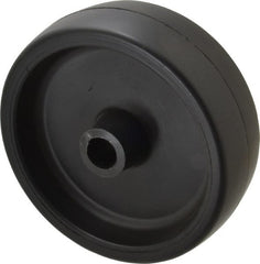 Fairbanks - 6 Inch Diameter x 2 Inch Wide, Polyolefin Caster Wheel - 650 Lb. Capacity, 2-3/16 Inch Hub Length, 3/4 Inch Axle Diameter, Plain Bearing - Exact Tooling