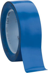 3M - Blue Solid Color Vinyl Tape - 1-1/2" Wide x 108' Long x 5.2 mil Thick, General Traffic - Exact Tooling