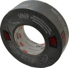 3M - 2" x 55m Black Duct Tape - 10.7 mil, Rubber Adhesive, Polyethylene Film Backing, 32 Lb/ln Tensile Strength, 200°F Max, Series 6969 - Exact Tooling