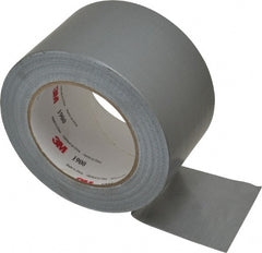 3M - 3" x 50 Yds Silver Duct Tape - 5.8 mil, Rubber Adhesive, Polyethylene Film Backing, 16 Lb/ln Tensile Strength, -65.2°F Max, Series 1900 - Exact Tooling