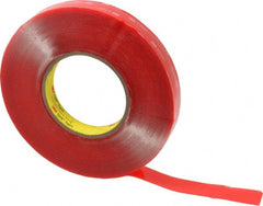 3M - 3/4" x 15 Yd Acrylic Adhesive Double Sided Tape - 40 mil Thick, Clear, Acrylic Foam Liner, Continuous Roll, Series 4910 - Exact Tooling
