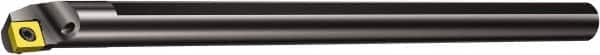 Sandvik Coromant - 15.2mm Min Bore Diam, 8" OAL, 1/2" Shank Diam, E-SCLP Indexable Boring Bar - CPMT 21.51 Insert, Screw Clamping Holding Method - Exact Tooling