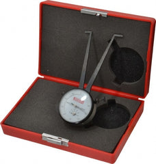 SPI - 30 to 55mm Inside Dial Caliper Gage - 0.025mm Graduation, 0.038mm Accuracy, 3-1/4" Leg Length, Ball Contact Points - Exact Tooling