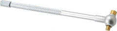 SPI - 1/2 to 3/4 Inch, 4.4 Inch Overall Length, Telescoping Gage - 4 Inch Long Handle, Hardened Tool Steel, Satin Chrome Finish and TiN Coated Working Faces - Exact Tooling
