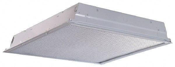 Cooper Lighting - 4 Lamps, 32 Watts, 2' x 4', Electronic Ballast Fluorescent Lamp Troffer - 120/277 Volt, Steel Troffer - Exact Tooling