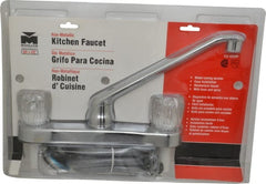 B&K Mueller - Deck Plate Mount, Kitchen Faucet with Spray - Two Handle, Knob Handle, Standard Spout - Exact Tooling