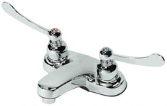 B&K Mueller - Blade Handle, Deck Plate Bathroom Faucet - Two Handle, No Drain, Standard Spout - Exact Tooling