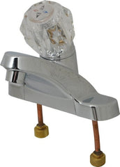 B&K Mueller - Knob Handle, Deck Plate Bathroom Faucet - One Handle, No Drain, Standard Spout - Exact Tooling