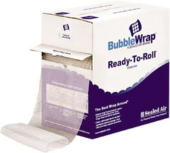 Sealed Air - 65' Long x 12" Wide x 1/2" Thick, Large Sized Bubble Roll - Clear - Exact Tooling