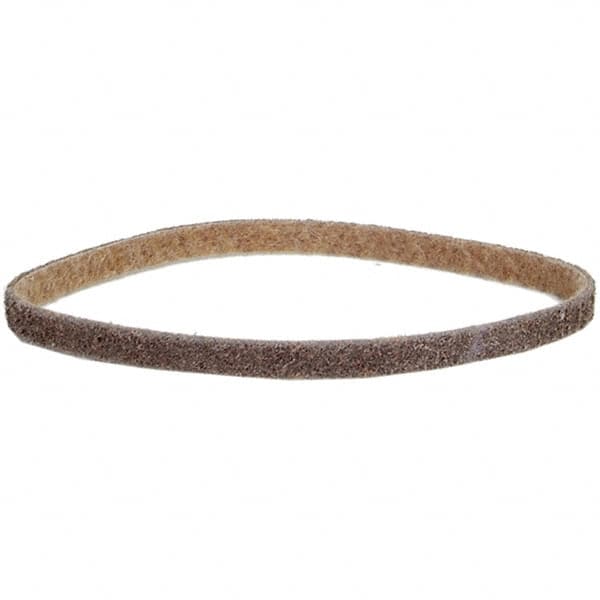 Norton - 1/4" Wide x 18" OAL, Aluminum Oxide Abrasive Belt - Aluminum Oxide, Coarse, Nonwoven, Cloth Backing - Exact Tooling