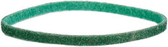 Norton - 1/4" Wide x 18" OAL, Aluminum Oxide Abrasive Belt - Aluminum Oxide, Fine, Nonwoven, Cloth Backing - Exact Tooling