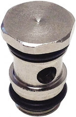 Legris - 1/4" Outside Diam, 1/4 BSPP, Nickel Plated Brass Push-to-Connect Tube Single Banjo Bolt - 290 Max psi, Tube to Male BSPP Connection, Buna-N O-Ring - Exact Tooling