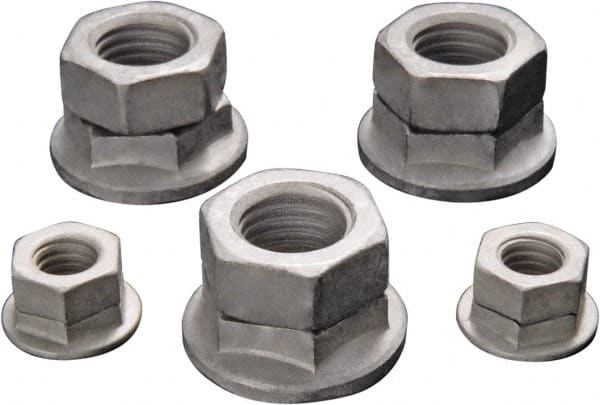 DISC-LOCK - M12x1.75 Metric Coarse Class 10 Steel Free Spinning Hex Lock Nut - 17.5mm High, Magni 565 Finish - Exact Tooling