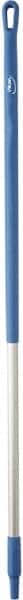 Vikan - 51 x 1-1/4" Aluminum Squeegee Handle - European Threaded Connection, Blue - Exact Tooling