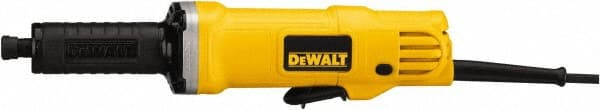 DeWALT - 1/4 Inch Collet, 25,000 RPM, Inline, Electric Die Grinder - 120 Volt, 0.4425 Hp, 4.2 Amp, 6.5 Ft. Long Cord - Exact Tooling