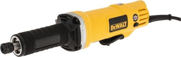 DeWALT - 1/4 Inch Collet, 25,000 RPM, Inline, Electric Die Grinder - 120 Volt, 0.4425 Hp, 4.2 Amp, 6.5 Ft. Long Cord - Exact Tooling
