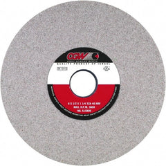 Camel Grinding Wheels - 8" Diam x 1-1/4" Hole x 1/2" Thick, H Hardness, 46 Grit Surface Grinding Wheel - Aluminum Oxide, Type 1, Medium Grade, Vitrified Bond, No Recess - Exact Tooling