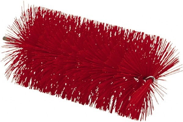 Vikan - 3-1/2" Diam Polyester Tube Brush - 7-1/2" OAL, 7" Head Length, Stainless Steel Handle - Exact Tooling